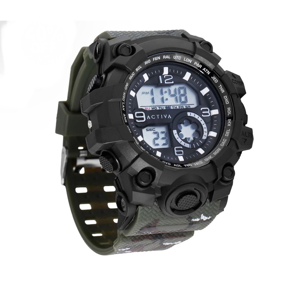 Activa Endurance X Invicta Men's Digital Watch - 54.5mm. Green (ACW435-004)